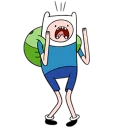 😱 emoji Adventure Time Telegram sticker 12 of 24
