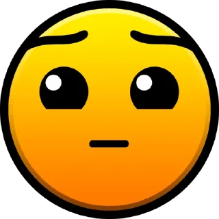 😕 emoji GD Stickers Telegram sticker 5 of 14