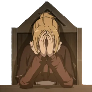 😣 emoji Реинкарнация безработного Telegram sticker 4 of 120