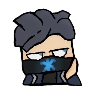 😒 emoji PIN Blockman go | @xKris_STK Telegram sticker 16 of 41