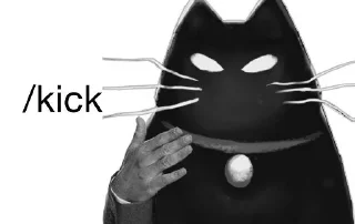 Sticker from kick