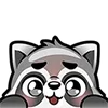 🥹 emoji @kotletovvemoji | Raccoon Emoji Telegram sticker 15 of 32