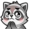 🥺 emoji @kotletovvemoji | Raccoon Emoji Telegram sticker 10 of 32