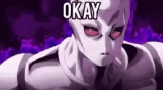 Sticker from JOJO