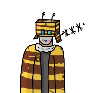 🐝 emoji Стикеры модеров Telegram sticker 18 of 18