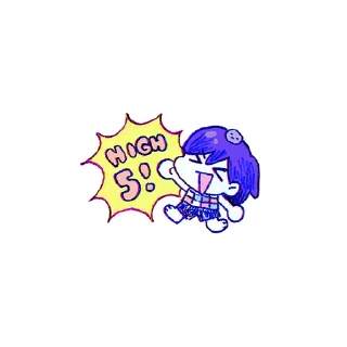 Sticker from . some OMORI .