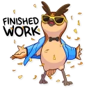 🕺 emoji Freelance Owl Telegram sticker 14 of 40