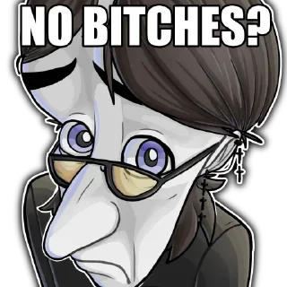🤨 emoji Пещерный Ян. Telegram sticker 7 of 10
