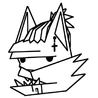 😐 emoji Пещерный Ян. Telegram sticker 1 of 10