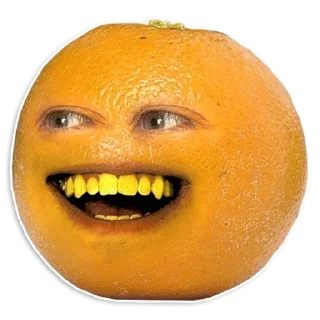 😀 emoji 🍊 Annoying Orange 🍊by @r_o_o_m 🍊 Telegram sticker 7 of 99