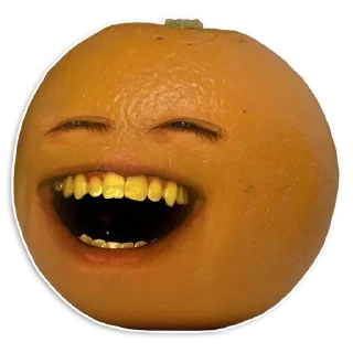 😀 emoji 🍊 Annoying Orange 🍊by @r_o_o_m 🍊 Telegram sticker 12 of 99