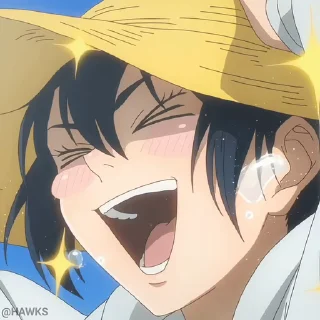 😆 emoji Стикеры @anime_sticks Telegram sticker 10 of 50
