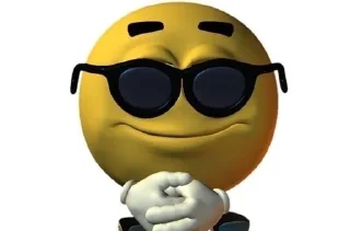 😎 emoji ну типа Telegram sticker 11 of 27