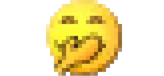 🤭 emoji Pixel Telegram sticker 16 of 20