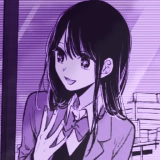 💜 emoji Ai Hoshino Telegram sticker 24 of 26