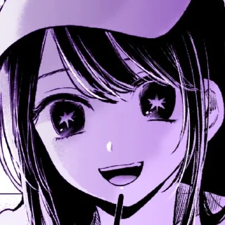 💜 emoji Ai Hoshino Telegram sticker 9 of 26
