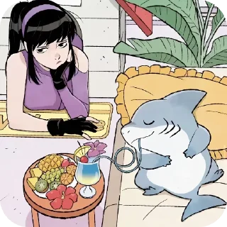 🥰 emoji Jeff the land shark Telegram sticker 13 of 40