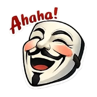 Sticker from Anonymous Mask Stickers | Sticker Lab | Стикеры Telegram