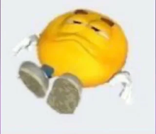 💀 emoji Yellow ball meme Telegram sticker 16 of 25
