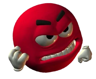 😡 emoji Yellow ball meme Telegram sticker 5 of 25