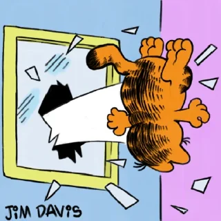 😵 emoji garfield Telegram sticker 9 of 82