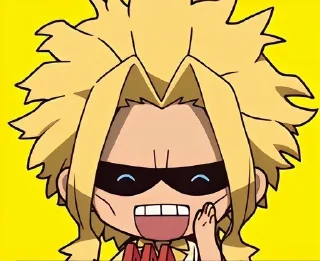😄 emoji 全能？これ食べる？八木トシノリ？ヒーローナンバー1?) @K Telegram sticker 17 of 66