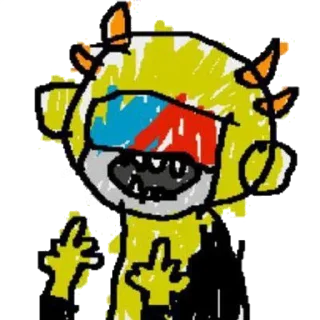 🖕 emoji Гомосрак говно👎 Telegram sticker 3 of 39