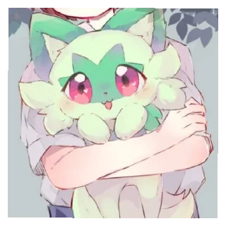 😄 emoji Sprigatito 😺✨🍃 Telegram sticker 14 of 31