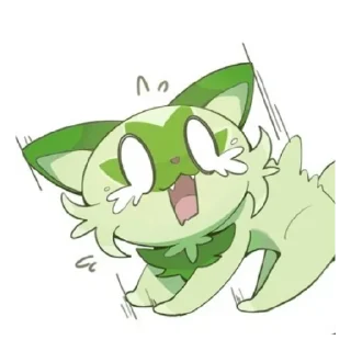 😨 emoji Sprigatito 😺✨🍃 Telegram sticker 8 of 31