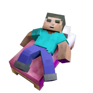 😴 emoji Minecraft Telegram sticker 20 of 20