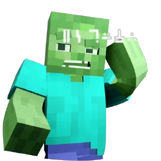 🤔 emoji Minecraft Telegram sticker 13 of 20