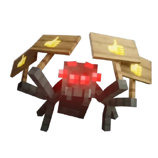 👍 emoji Minecraft Telegram sticker 3 of 20