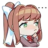 💚 emoji DDLC By: @Arad02mine Telegram sticker 6 of 46