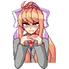 💚 emoji DDLC By: @Arad02mine Telegram sticker 14 of 46