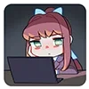 Sticker from DDLC By: @Arad02mine