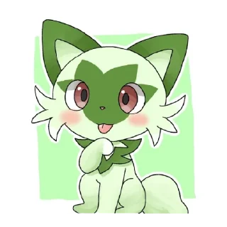 😋 emoji Sprigatito 😺✨🍃 Telegram sticker 19 of 31