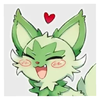❤️ emoji Sprigatito 😺✨🍃 Telegram sticker 9 of 31