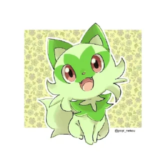 😃 emoji Sprigatito 😺✨🍃 Telegram sticker 23 of 31