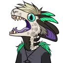 😦 emoji Antonia the Dragon Telegram sticker 14 of 83