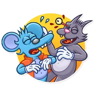 Sticker from The Itchy & Scratchy