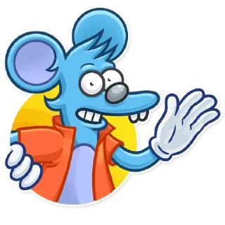 👋 emoji The Itchy & Scratchy Telegram sticker 5 of 25