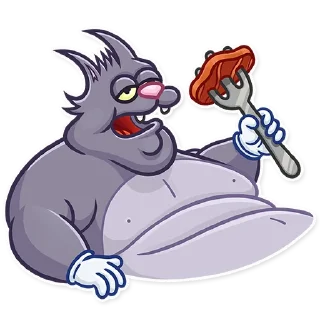 🤤 emoji The Itchy & Scratchy Telegram sticker 23 of 25
