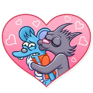 ❤️ emoji The Itchy & Scratchy Telegram sticker 22 of 25
