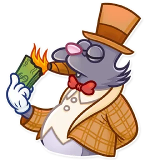 💰 emoji The Itchy & Scratchy Telegram sticker 6 of 25