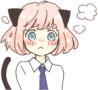 😳 emoji my cat neko girl <3 Telegram sticker 21 of 44