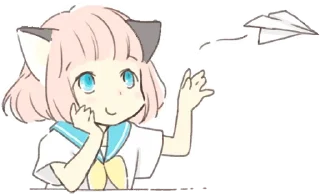 😉 emoji my cat neko girl <3 Telegram sticker 16 of 44