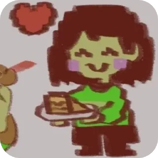 ❤ emoji Чара Дриммур/Chara Dreemurr @chara_undertale9 Telegram sticker 7 of 120
