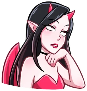😒 emoji Дьяволица без надписей @TgSticker Telegram sticker 14 of 48