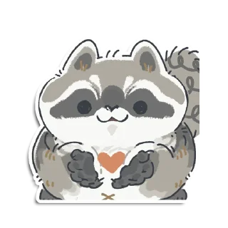 😘 emoji Енотик Йен Telegram sticker 6 of 120