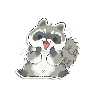 🤩 emoji Енотик Йен Telegram sticker 23 of 120